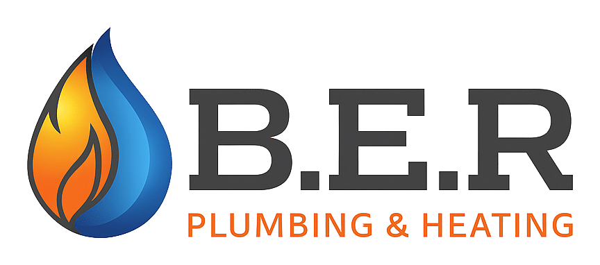 b.e.r plumbing & heating logo upscaled transparent margin 0pct